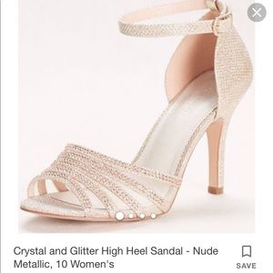 Gold Glitter Heels
